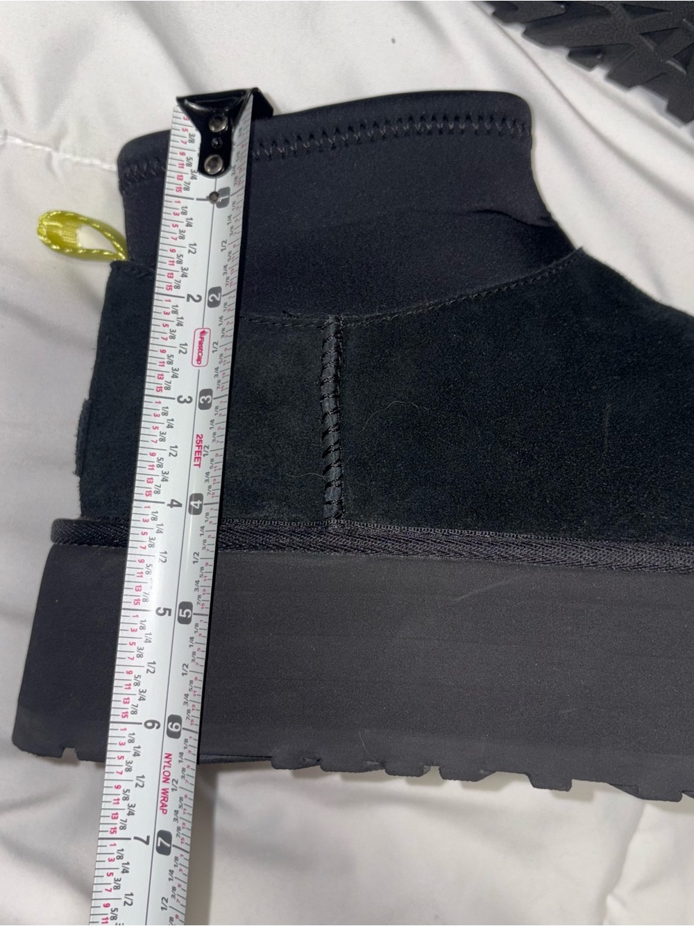 New! UGG Classic Mini Dipper Boots Size 7 Black Suede - Picture 11 of 11